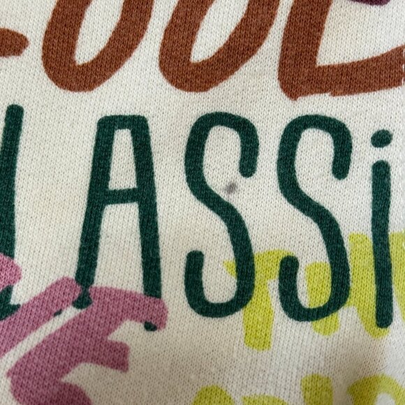 Disney Mickey Mouse Sweatshirt Size 3X Beyond Classic All Over Graffiti Cream - Picture 10 of 11